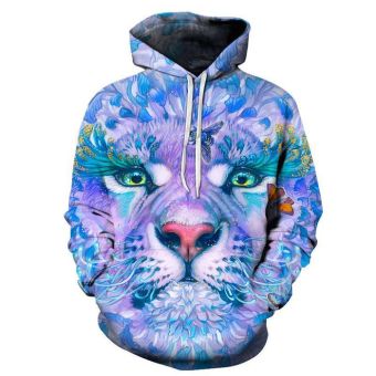 Flower Tiger 3D Sweatshirt Hoodie Pullover