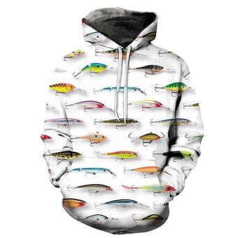 Fishing Fish 3D Hoodie Sweatshirt Pullover