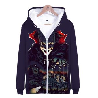 Stephen King&#8217;s It The Pennywise IT Clown Zipper Hoodies