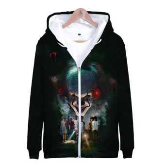 Stephen King&#8217;s It The Pennywise IT Clown Zipper Hoodies
