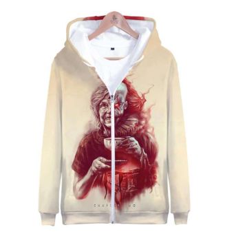 Stephen King&#8217;s It The Pennywise IT Clown Zipper Hoodies