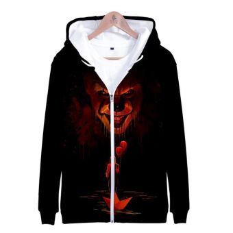 Stephen King&#8217;s It The Pennywise IT Clown Zipper Hoodies