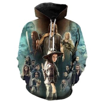 The Walking Dead 3D Printed Hoodie &#8211; Fashion Casual Sweatshirts Pullover