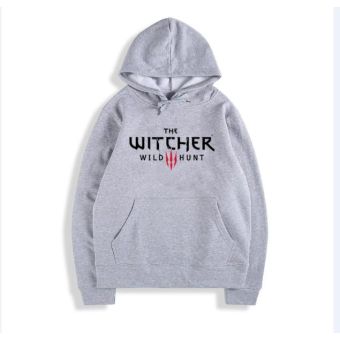 The Witcher 3: Gray Unisex Wild Hunt Geralt Of Rivia Hoodies Sweatshirt