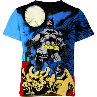 Batman: Dynamic Blue and Yellow T-Shirt - Striking Colors for a Cool and Comfortable Look