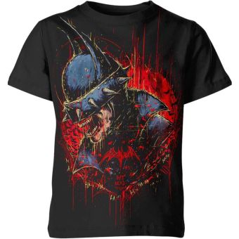 Sinister Grin: The Batman Who Laughs Evil Smile Shirt - A Mysterious Black Tee