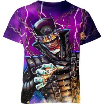 The Batman Who Laughs And Robins Shirt: Laughter and Mayhem - A Regal and Alluring Purple Tee