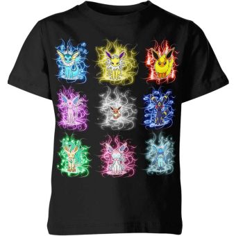 Shadowy Silhouettes Eevee Evolutions From DQS Shirt