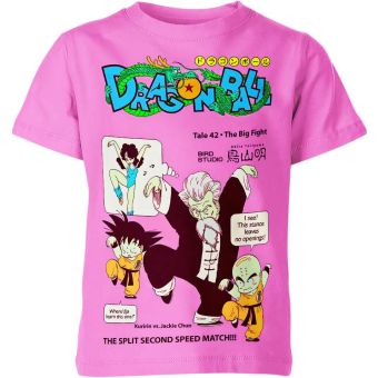 Dragon Ball Trio in Pink Shirt