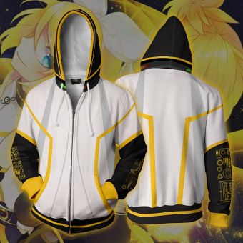 Kingdom Hearts   Zip Up White Hoodie