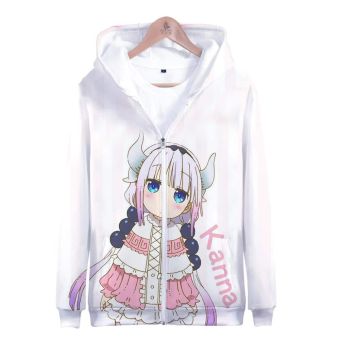 Xiaolin&#8217;s Dragon Maid 3D Printed Zipper Hoodie