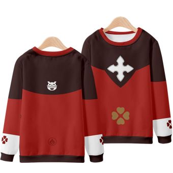 Red Generous Genshin Impact Anime Paimon Hoodie