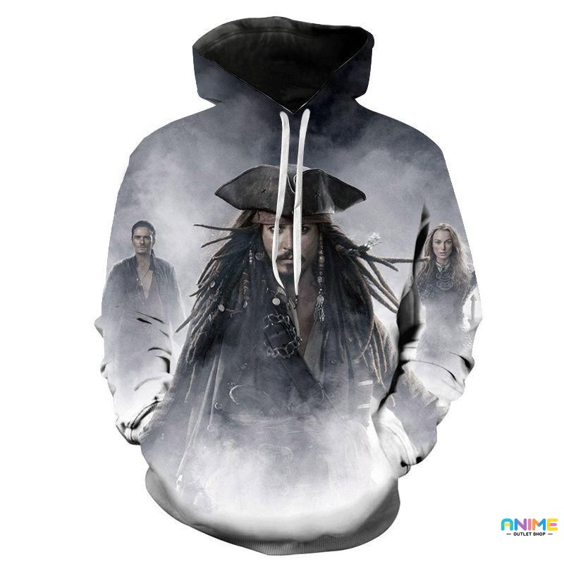 Pirates of The Caribbean Hoodies - Johnny Depp Unique Design Unisex Adult  Hoodies Sweatshirt with Pockets - Anime Hoodie Shop