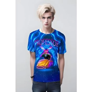 Professor X From X Men - The Leader of the Mutants Blue Stylish T-Shirt