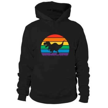 Lgbt Pride Dinosaur Hoodies