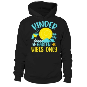 Back To School Kindergarten Vibes Retro Teacher Hoodies