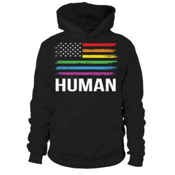 Bisexual Pride Human LGBT American Hoodies