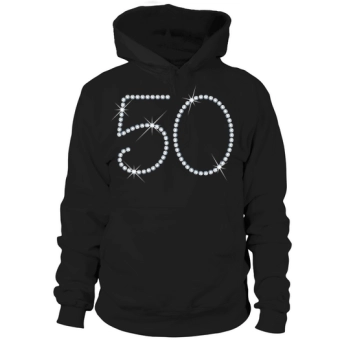 Fake Rhinestone 50th Birthday Hoodies