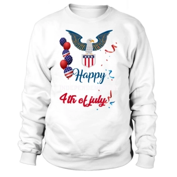 Happy Independence Day 4th Of July Graphic Sweatshirt