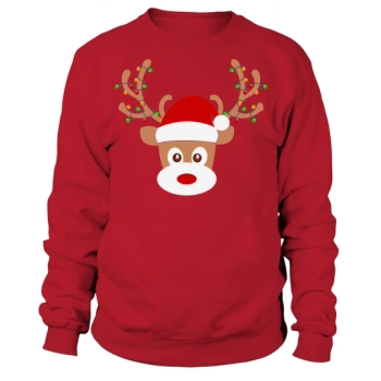 Merry Christmas Object Reindeer Christmas Light Sweatshirt