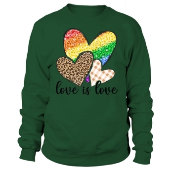 Love Is Love Heart LGBT Sweatshirt