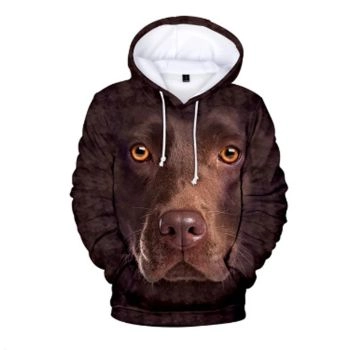 Gorgeous Brown Dog Pattern Animals Hoodie