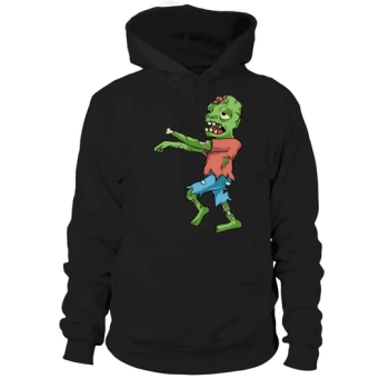 Halloween Zombie Undead Illustration Hoodies