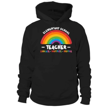 Elementary School Teachers Educate Motivate Hoodies