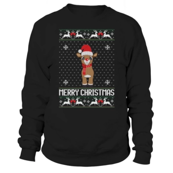 Merry Christmas Reindeer Ugly Sweatshirt