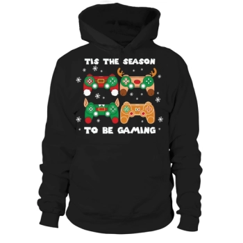 Tis the Season To Be Gaming Christmas Hoodies