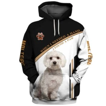 Generous And Beautiful Black White Dog Pattern Animals Hoodie