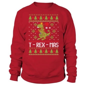 T Rex Mas Merry Christmas Sweatshirt