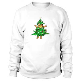 Funny Cat Christmas Tree Sweatshirt