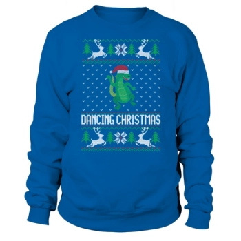 Dancing Christmas REX Ugly Christmas Sweatshirt