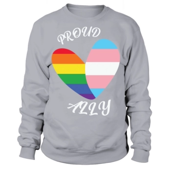 Proud Ally LGBT Heart Gay Sweatshirt