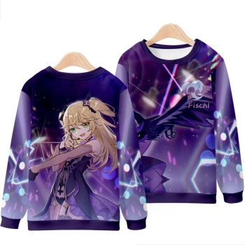College Style Genshin Impact Anime Game Fischl Sweatershirt