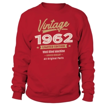 Vintage Born in 1962 60th Birthday Retro Classic Sweatshirt