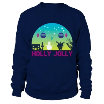 Jolly Cute Holly Jolly Christmas Party Tee Sweatshirt