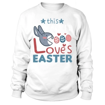 Hacker Loves Easter Bunny Egg Easter Sunday Sweatshirt