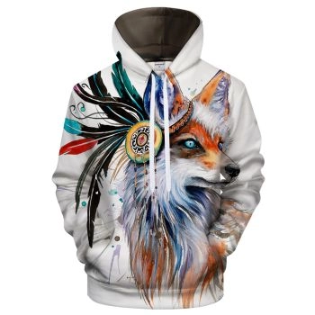 Precious Colorful Dog Pattern Animals Hoodie