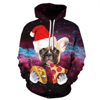 Pretty Purple Dog Pattern Animals Hoodie