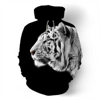 Fashion And Gorgeous Black Brown Pattern Animals Hoodie