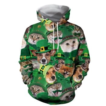 Precious Green Dong Pattern Christmas Hoodie