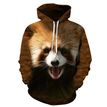 Gorgeous Brown Dog Pattern Animals Hoodie