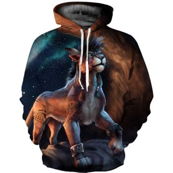 Gorgeous Brown Wolf Pattern Animals Hoodie