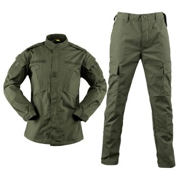 Adult Tactical Uniform Set - Solid Color Tops+Pants, 4 Styles, Hunting & Hiking Gear