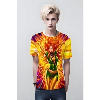 Phoenix Jean Grey From X Men Shirt - The Powerful Mutant in Yellow