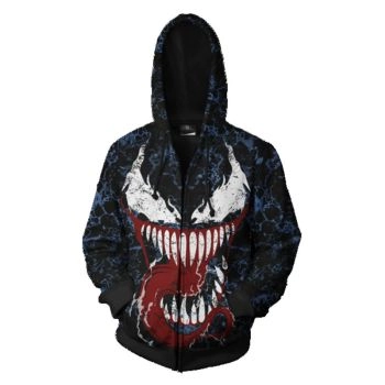  Anime peripheral Marvel Venom   hooded sweatshirt