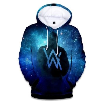  Alan Walker Printed Hooded Sweatshirt