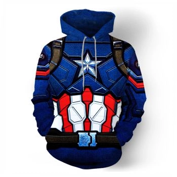  Casual pullover hooded sweatshirt 